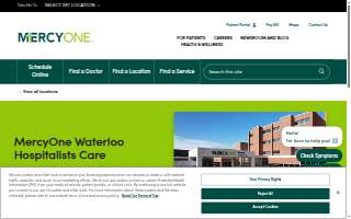 MercyOne Waterloo Hospitalists Care website