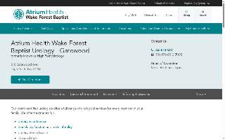 Atrium Health Wake Forest Baptist Urology - Gatewood website