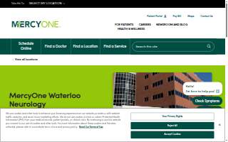 MercyOne Waterloo Neurology website