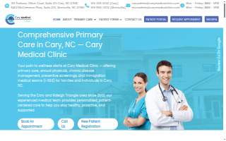 Cary Medical Clinic of Morrisville website