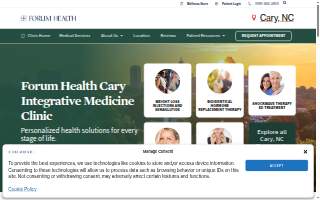 Forum Health Cary Functional Medicine Clinic (formerly InShape Medical) website
