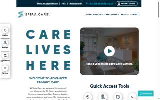 Spira Care Shawnee website