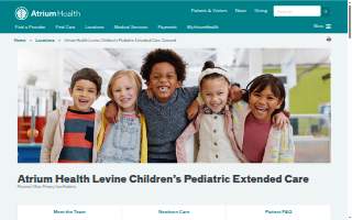 Atrium Health Levine Children’s Pediatric Extended Care Concord website