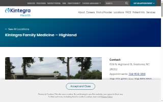Kintegra Family Medicine website