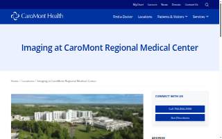 Imaging at CaroMont Regional Medical Center website
