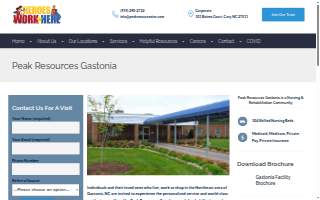Peak Resources Gastonia website