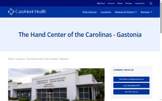 The Hand Center of the Carolinas - Gastonia website