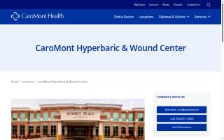 CaroMont Hyperbaric & Wound Center website