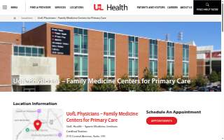 UofL Physicians – Family Medicine Centers for Primary Care website