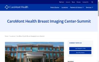 CaroMont Health Breast Imaging Center-Summit website