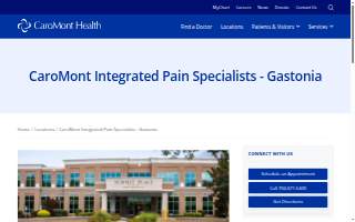 CaroMont Integrated Pain Specialists - Gastonia website