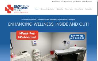 Health and Wellness Clinic at Lexington Diagnostic Center website