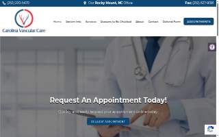 Carolina Vascular Care website