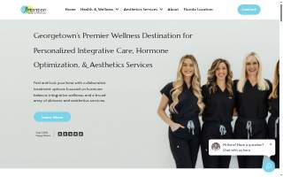 Intention Health and Wellness website