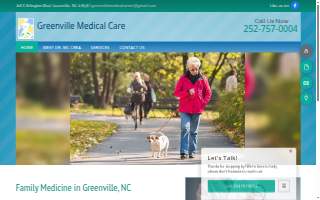 Greenville Medical Care website