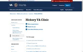 Hickory VA Clinic, Charles George website