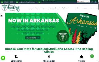 The Healing Clinics Lake Charles Medical Marijuana Doctors website