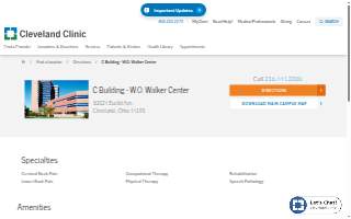 Cleveland Clinic And University Hospitals-W. O. Walker Building website