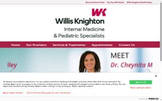 Willis Knighton Internal Medicine & Pediatric Specialists website