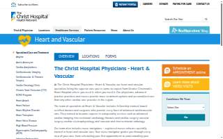 The Christ Hospital Physicians - Heart & Vascular website
