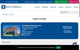 Heart Center website