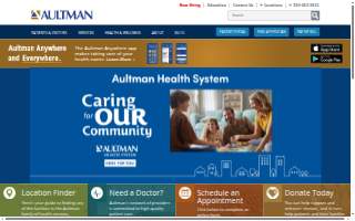 Aultman Physician Center website