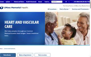 UMass Memorial Medical Center Heart and Vascular Center website