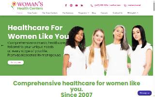 Women's Health Center website