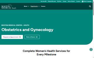 Gynecological Health at Boston Medical Center - South website