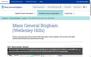 Newton-Wellesley Physicians Primary Care (Wellesley Hills) website
