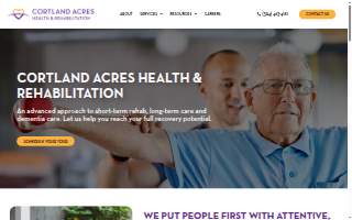 Cortland Acres Health & Rehabilitation website