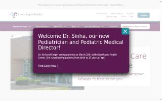Lower Lights Health Newark website