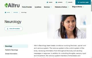 Altru's Neurology website