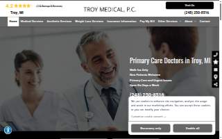 Troy Medical, P.C. website