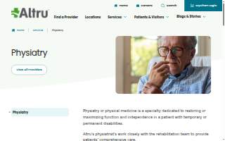 Altru's Physiatry website