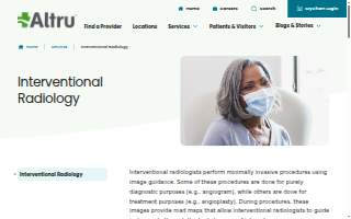 Altru's Interventional Radiology website