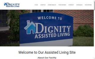 Dignity Assisted Living website