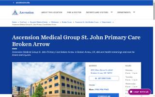 Ascension Medical Group St. John Primary Care Broken Arrow website