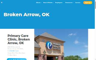 Primary Health Partners of Broken Arrow website