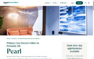 One Medical Primary Care Clinic - Pearl website