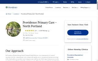 Providence Primary Care - North Portland website