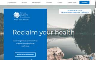 Whole Systems Healthcare Portland Clinic website