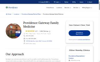 Providence Gateway Family Medicine - Portland website