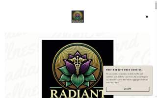 Radiant Health and Wellness Clinic website