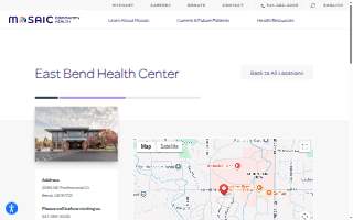 Mosaic Community Health - East Bend Health Center website