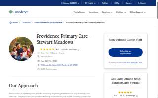 Providence Medford Medical Clinic - Stewart Meadows website