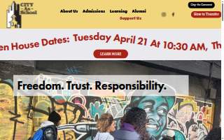 City As School website