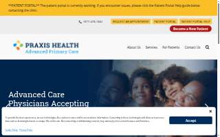Praxis Health Advanced Primary Care (Portland) website