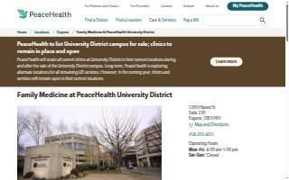 Family Medicine at PeaceHealth University District website