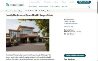 Family Medicine at PeaceHealth Barger Clinic website